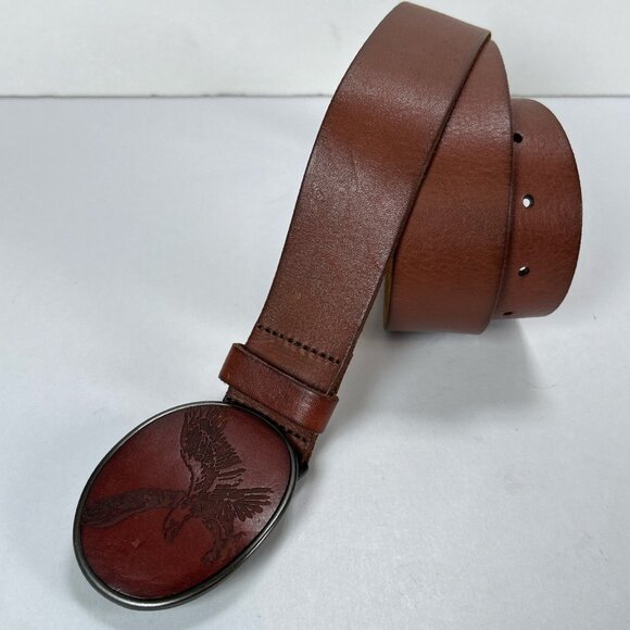 American Eagle Men's Western Leather Belt, Size 36 - Picture 2 of 10